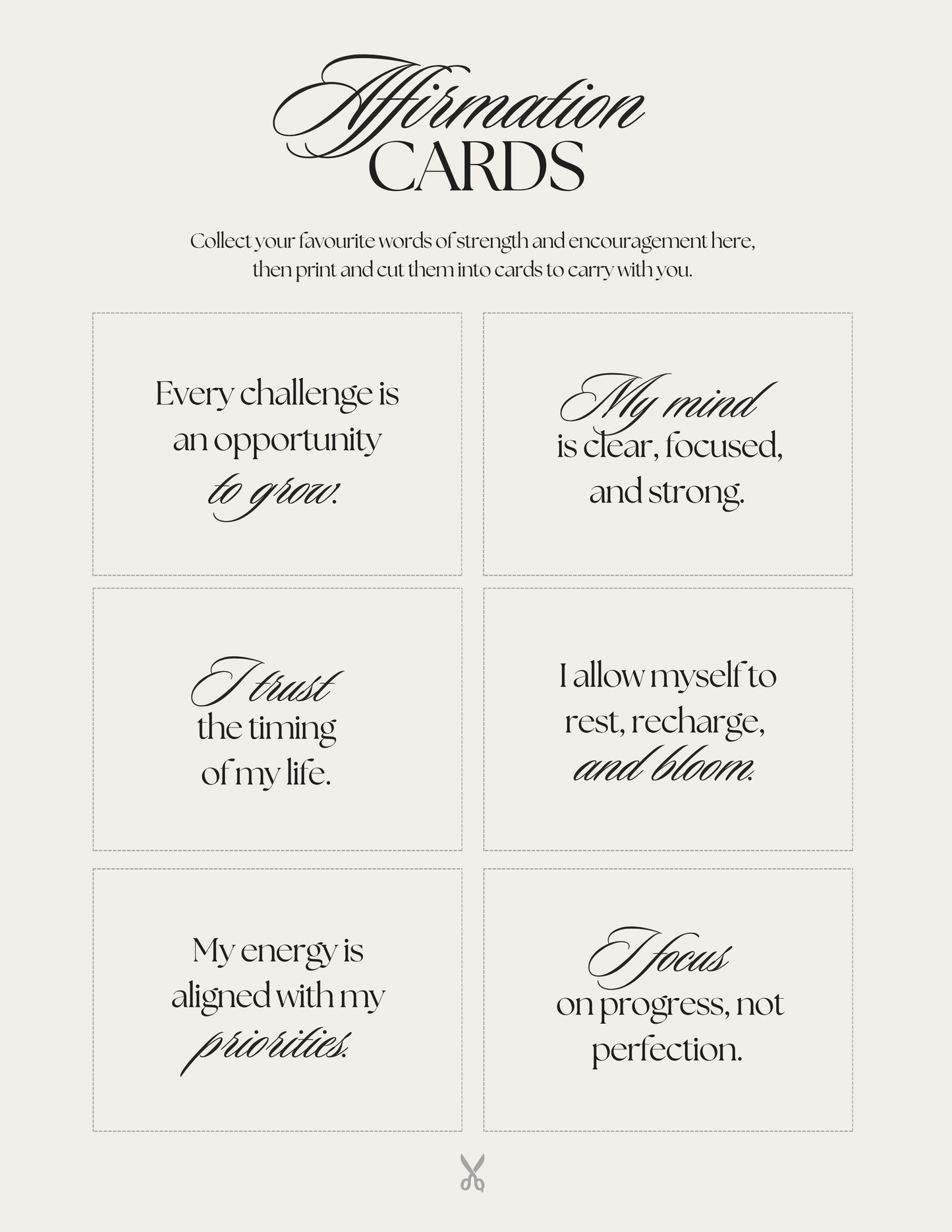 Spiritual Affirmations Card Deck